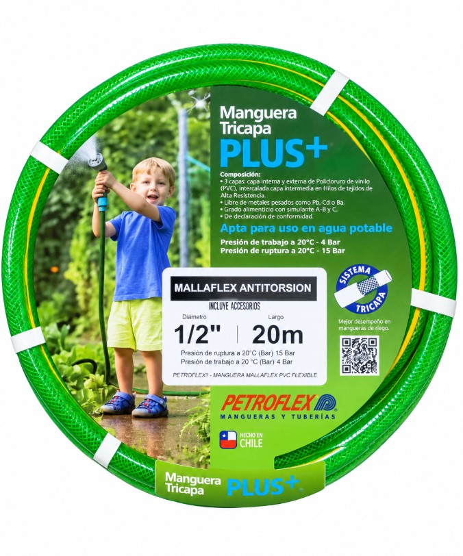 SET MALLAFLEX ANTITORSION 1/2 X 20 MTS C/ACCES