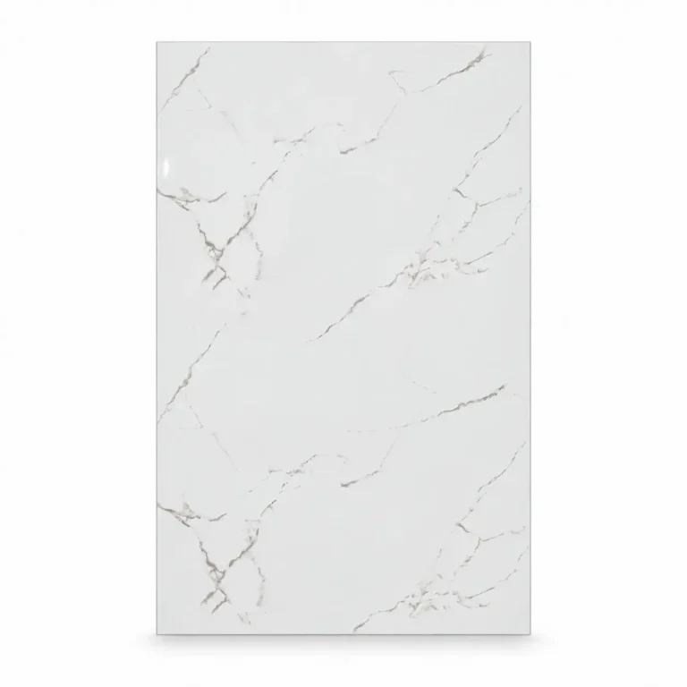 Panel Muro UV SPC Mármol Blanco Carrara 1.22x2.44mt x 2mm