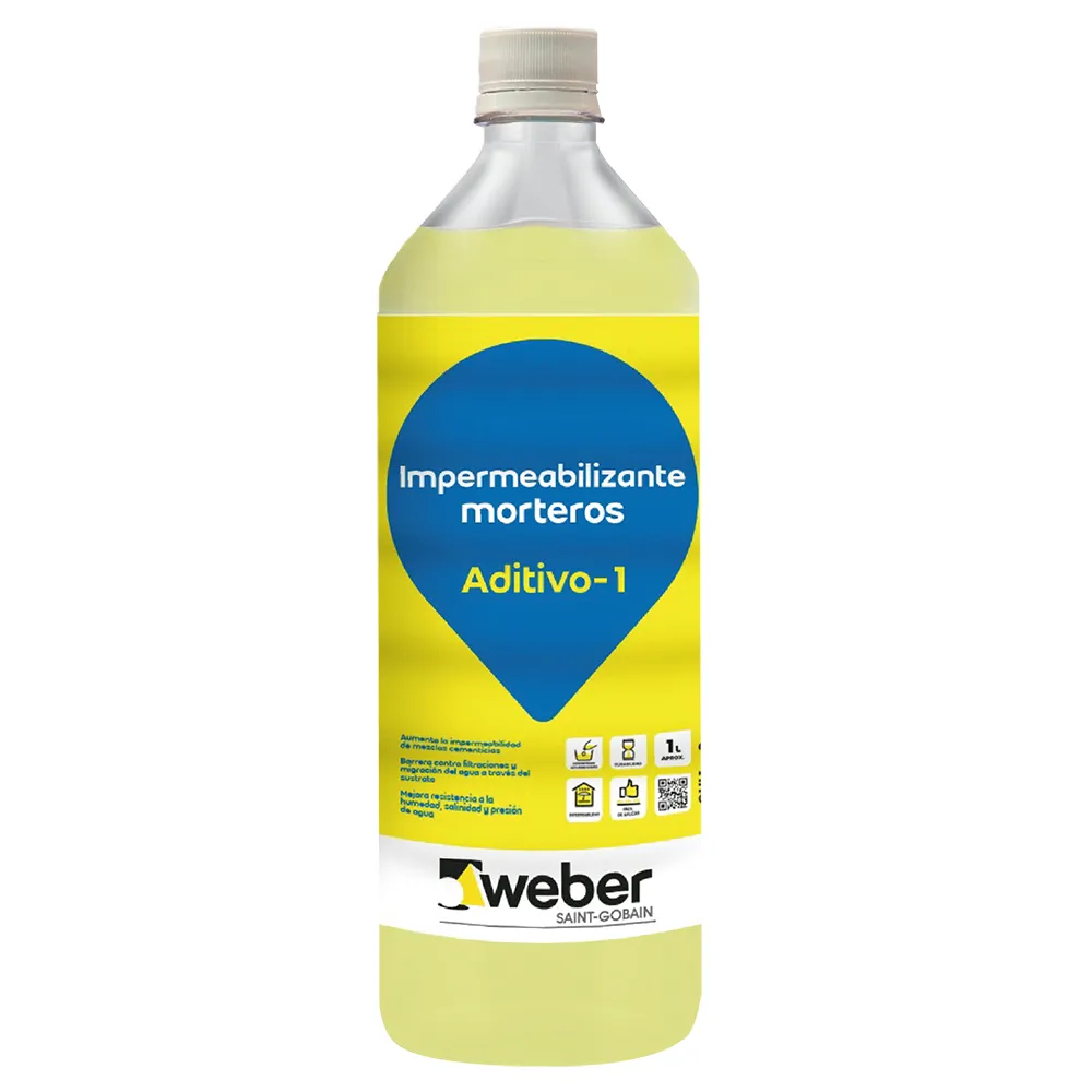 ADITIVO 1 WEBER IMPERMEABILIZANTE 1L BOTELLA