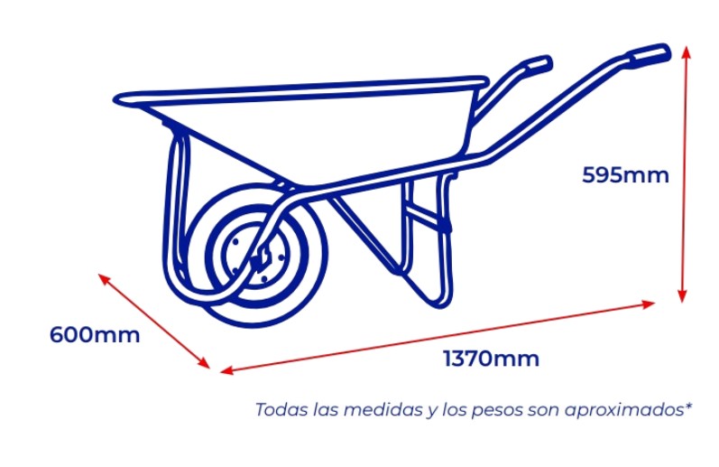 Carretilla Compensada Tolva/Galv 80 Lts. imagen 2