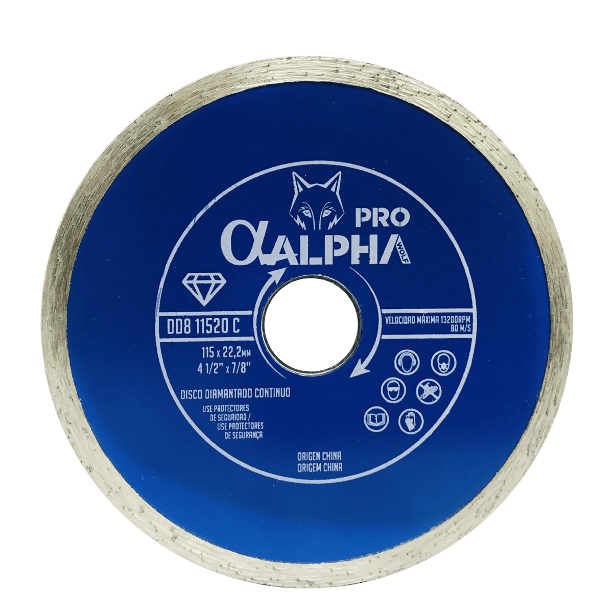 Disco Diamantado 4 1/2 Pulg. Continuo